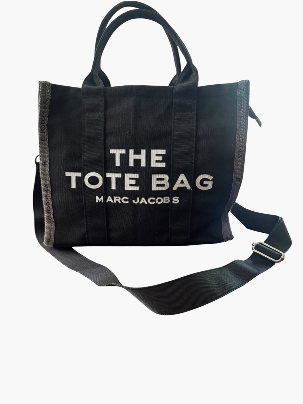 Marc Jacobs Black Canvas 'The Tote Bag' Shoulder Tote